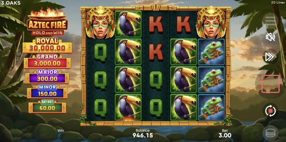 Aztec Fire: Hold and Win