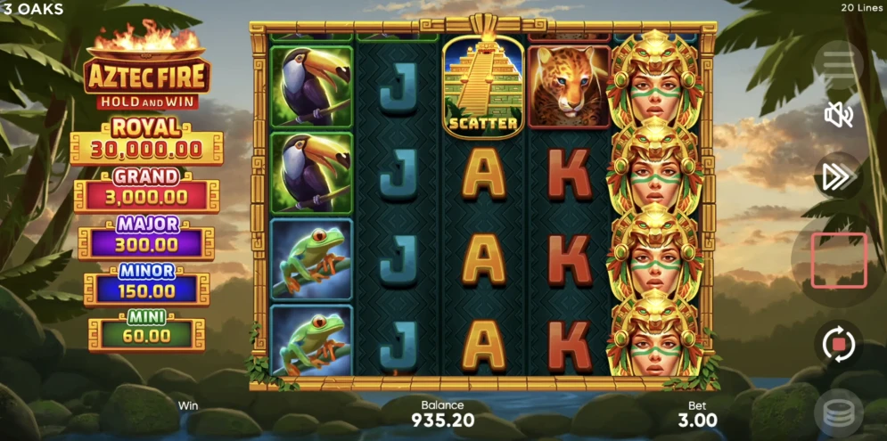 Aztec Fire: Hold and Win Slot
