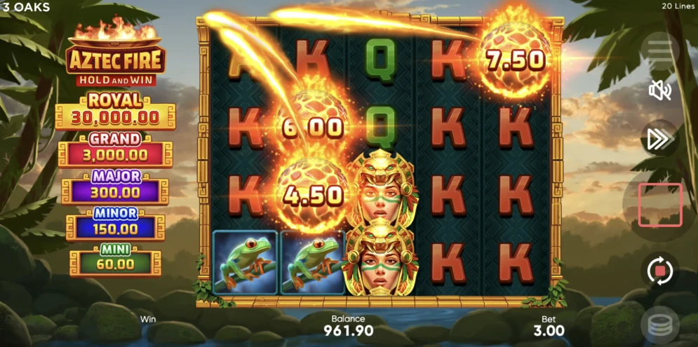 Aztec Fire: Hold and Win Slot