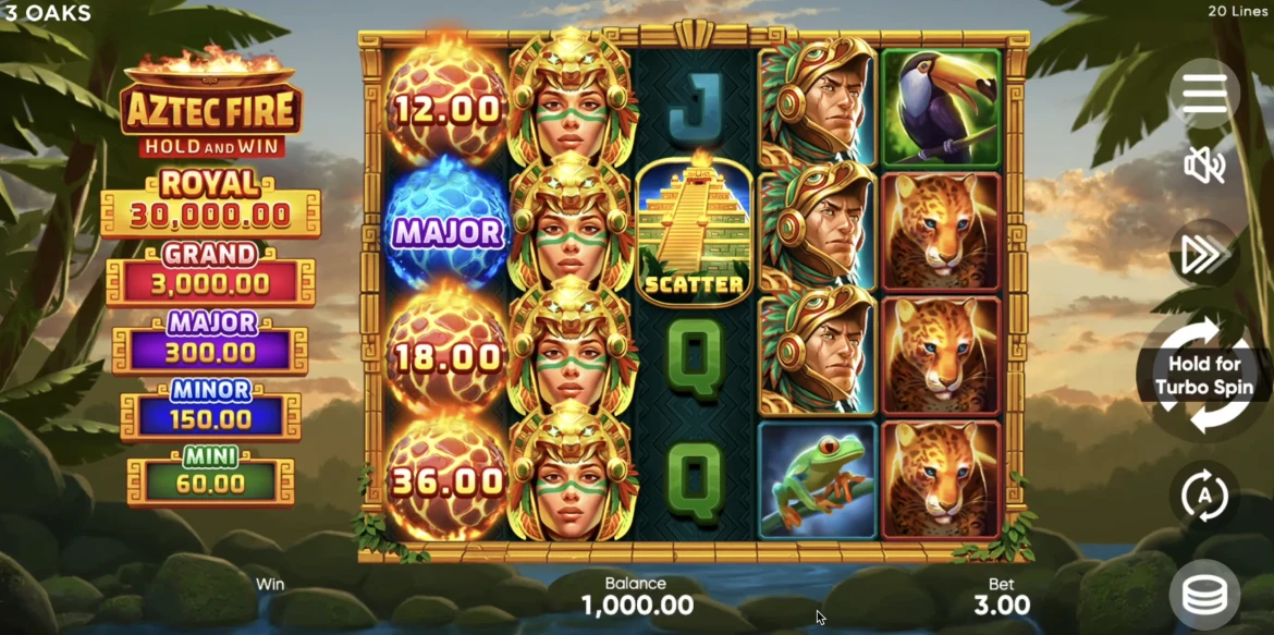 Aztec Fire: Hold and Win